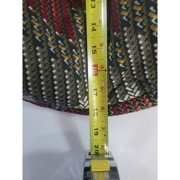 Ankara‎ Print Kente Style Backpack Book Rucksack Handmade Bag Nice Some Wear - Picture 9 of 11